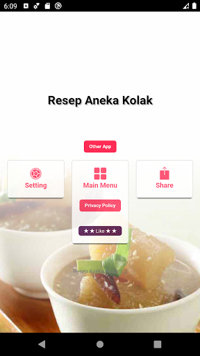 Android application Resep Membuat Aneka Kolak screenshort