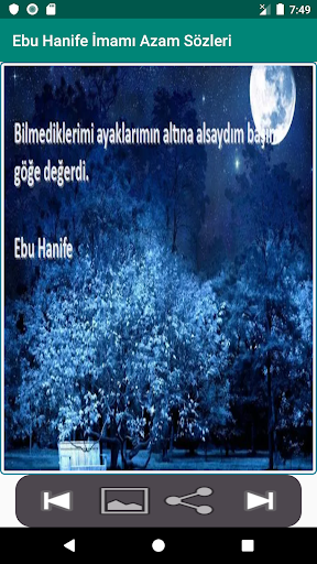 Android application Ebu Hanife Sözleri screenshort