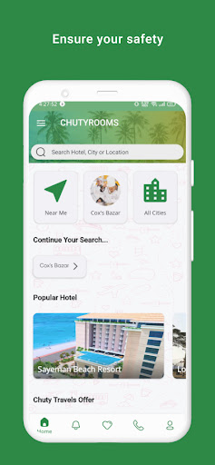Android application ChutyRooms screenshort