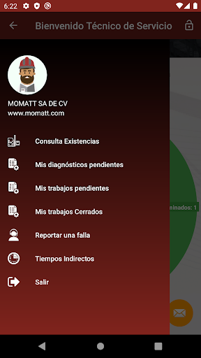 In Site Service MOMATT Screen 2