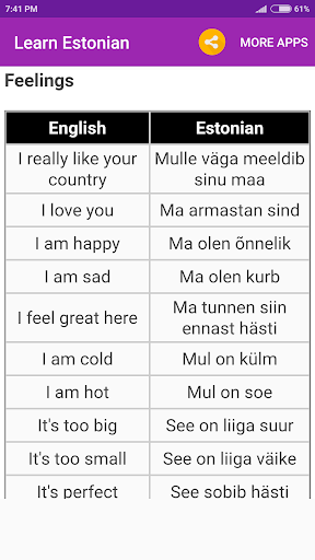 Learn Estonian Screen 3