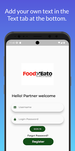 Android application Foodeato Partner screenshort