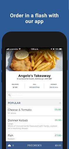 Angelos Takeaway Screen 2