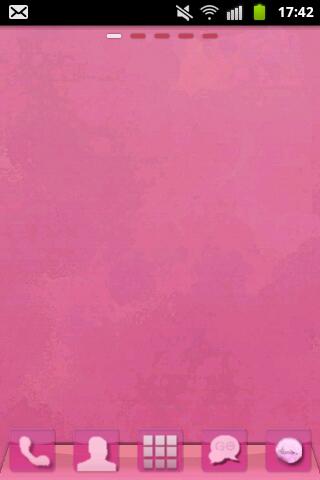Theme Pink GO Launcher EX Screenshot