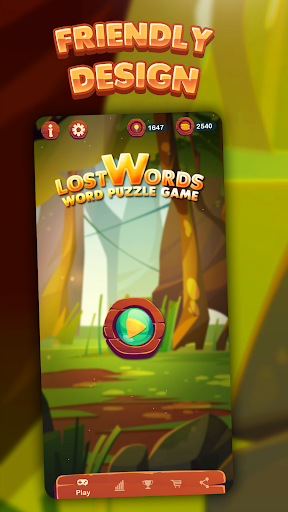 Android application Lost Words - Crossword Puzzle screenshort