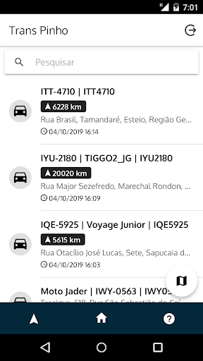 TransPinho App Screen 2