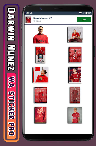 Darwin Nunez - WA Sticker Pro Screen 2