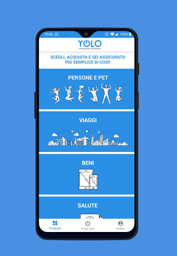 Android application Yolo – Assicurazioni online screenshort
