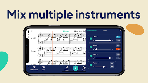 Screenshot of Halbestunde Sheet Music Reader