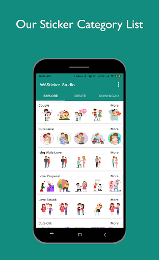 Android application All in One Stickers for WhatsA screenshort