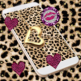 Pink Gold leopard Print Live Wallpaper icon