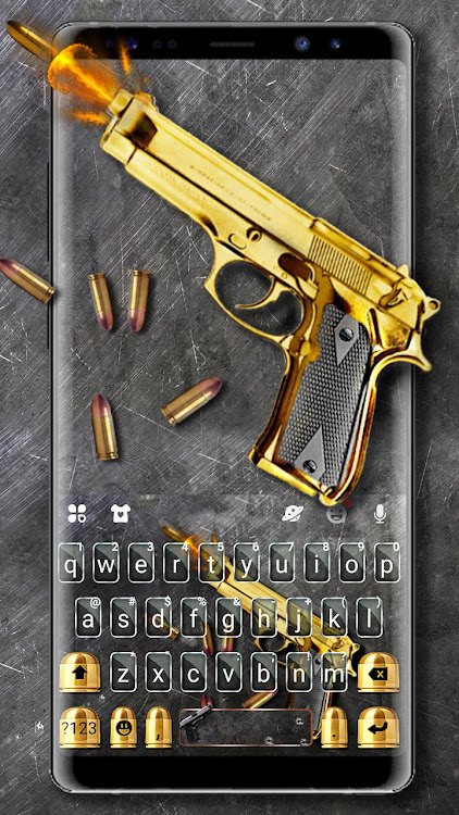 Golden Shooting Gun Keyboard T - 8.7.1_0616 - (Android)