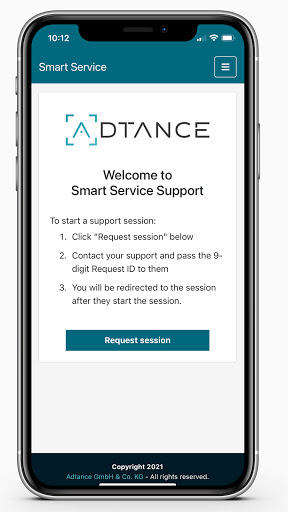 ADTANCE Smart Service Screen 2