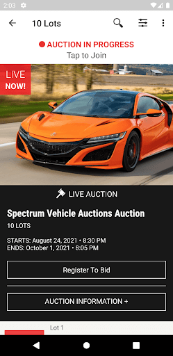 Spectrum Vehicle Auctions