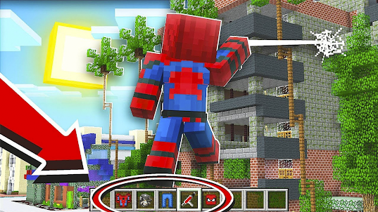 Spider MAN Mod for Minecraft