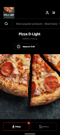 Android application Pizza D-Light screenshort