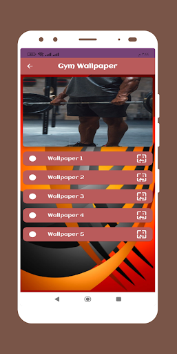 Android application Gym Wallpaper screenshort