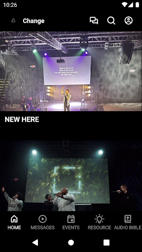 Android application Change Community Church screenshort