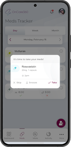 OnCare360 Screen 2
