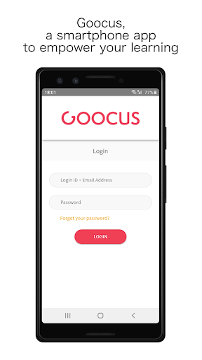 Android application Goocus | Mobile Learning screenshort