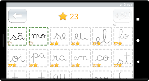 Cursive handwriting Portuguese