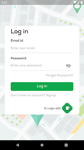 Android application Mercardo Driver screenshort