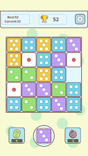 Android application Merging Dice screenshort