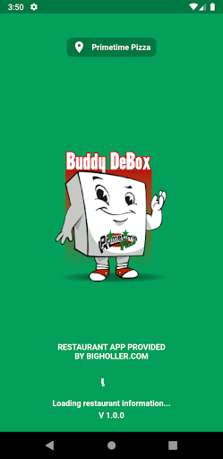Android application Primetime Pizza screenshort