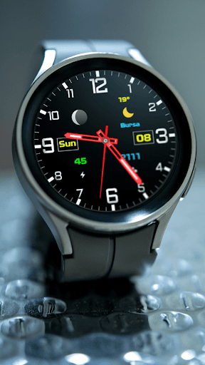 Android application Pars Black Analog screenshort