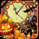 Cover Image of Télécharger Halloween Clock Live Wallpaper  APK