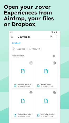 Rover Experiences Preview App Screen 2