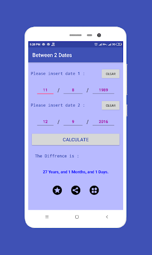 Between 2 Dates Screen 3