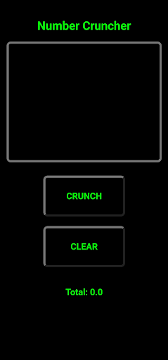 NumberCruncher Screen 2