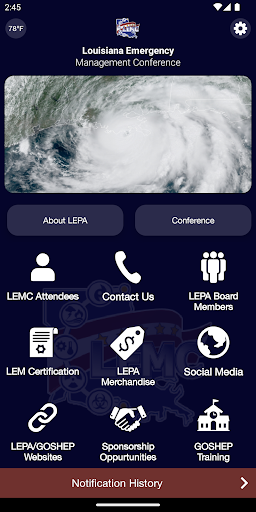 Android application LEM Conference screenshort