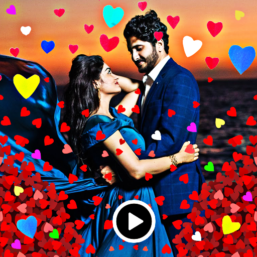 Heart photo effect video maker icon