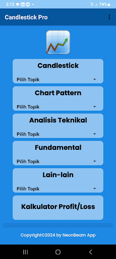 Android application Candlestick Patterns Indonesia screenshort