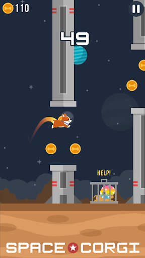 Space Corgi - Dog jumping space travel game 31 screenshots 3