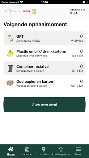 Afvalkalender Cranendonck Screen 2
