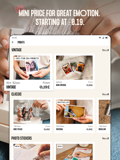 Screenshot of Lalalab - Photo printing