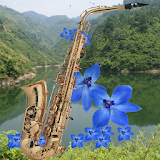 Saxophone relaxing music icon