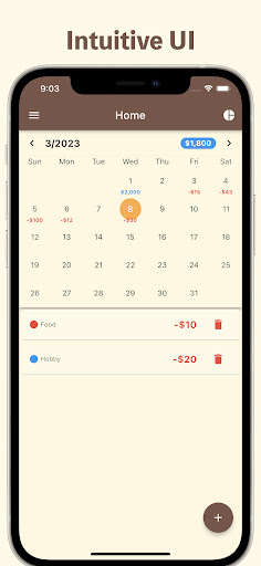 Budget & Expense Tracker App Screen 2