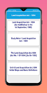 Land Acquisition Act - 1894