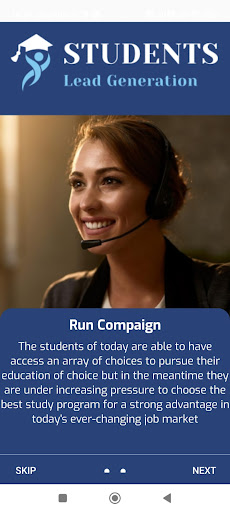 Student lead generation Screen 2