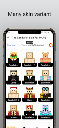 Itssandwich Skin For Minecraft