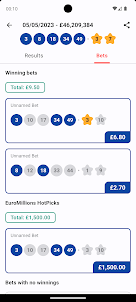 Results for Euromillions