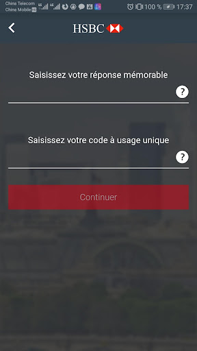 HSBC Entreprises Screen 2