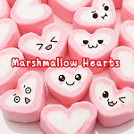 Cover Image of Descargar Marshmallow Hearts +HOME Theme  APK