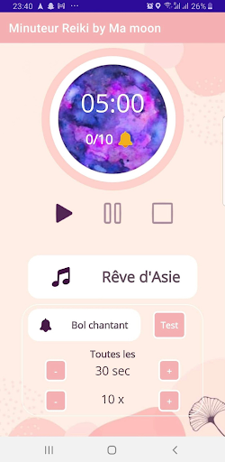 Android application Minuteur Reiki by Ma Moon screenshort