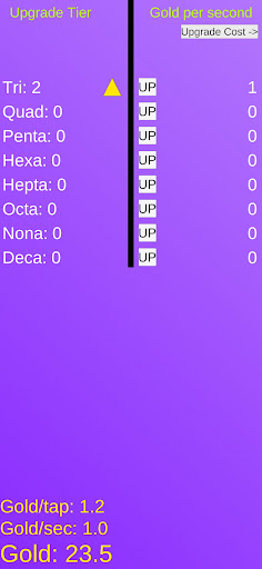 Android application GeoClicker screenshort