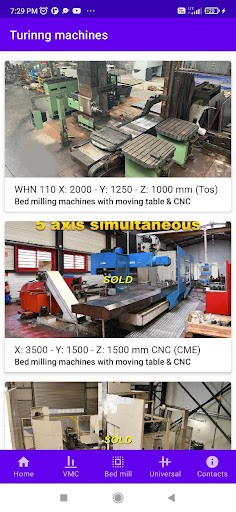 CNC milling machines Screen 3